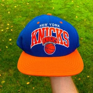 Mitchell and Ness New York Knicks Embroidered Flat Bill Adjustable Cap